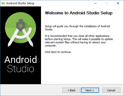 android studio install wizard