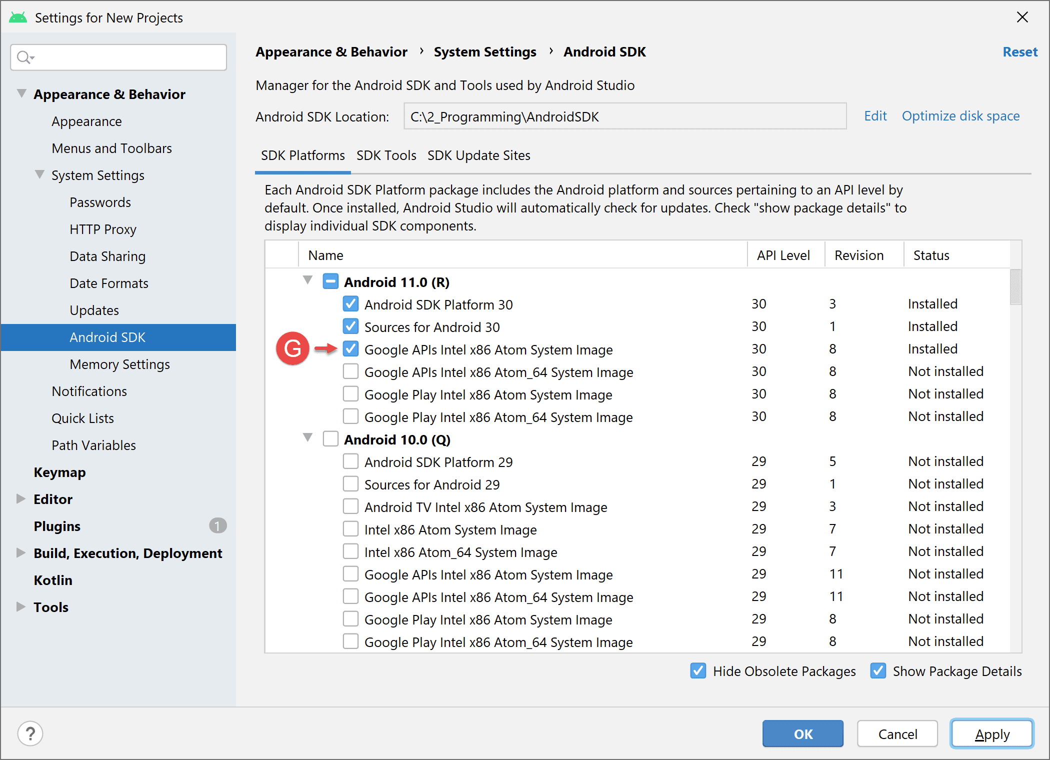where is sdk manager android studio